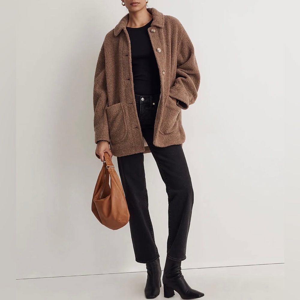 Madewell Teddy Belrose Shirt-Jacket New without tags